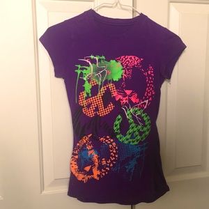 Handmade Retro Neon Spraypaint Tee